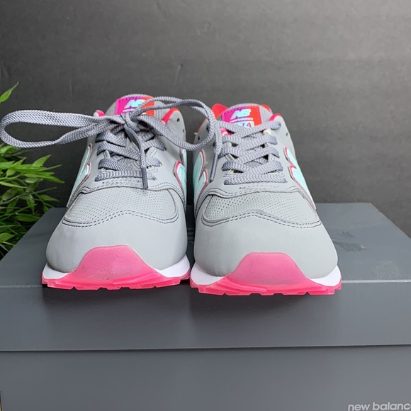 New Balance Kids 574 Classic Steel Bali Blue - Picture 6 of 10